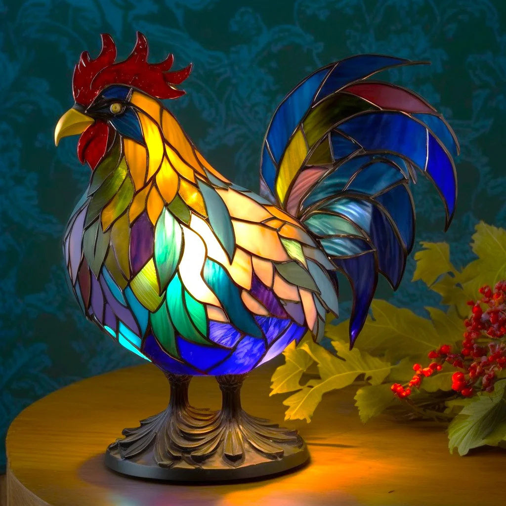 Lampe de Table Animale en Résine et Verre – Design Unique et Élégant