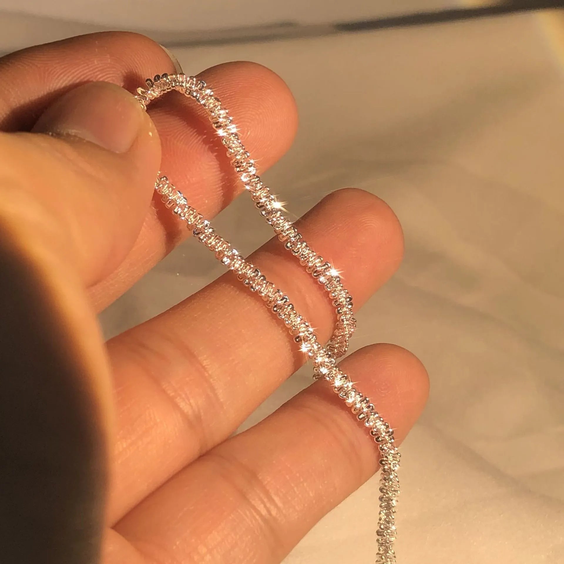 Bracelet Brillant - Élégance en Argent 925 Inspirée de l'Eau