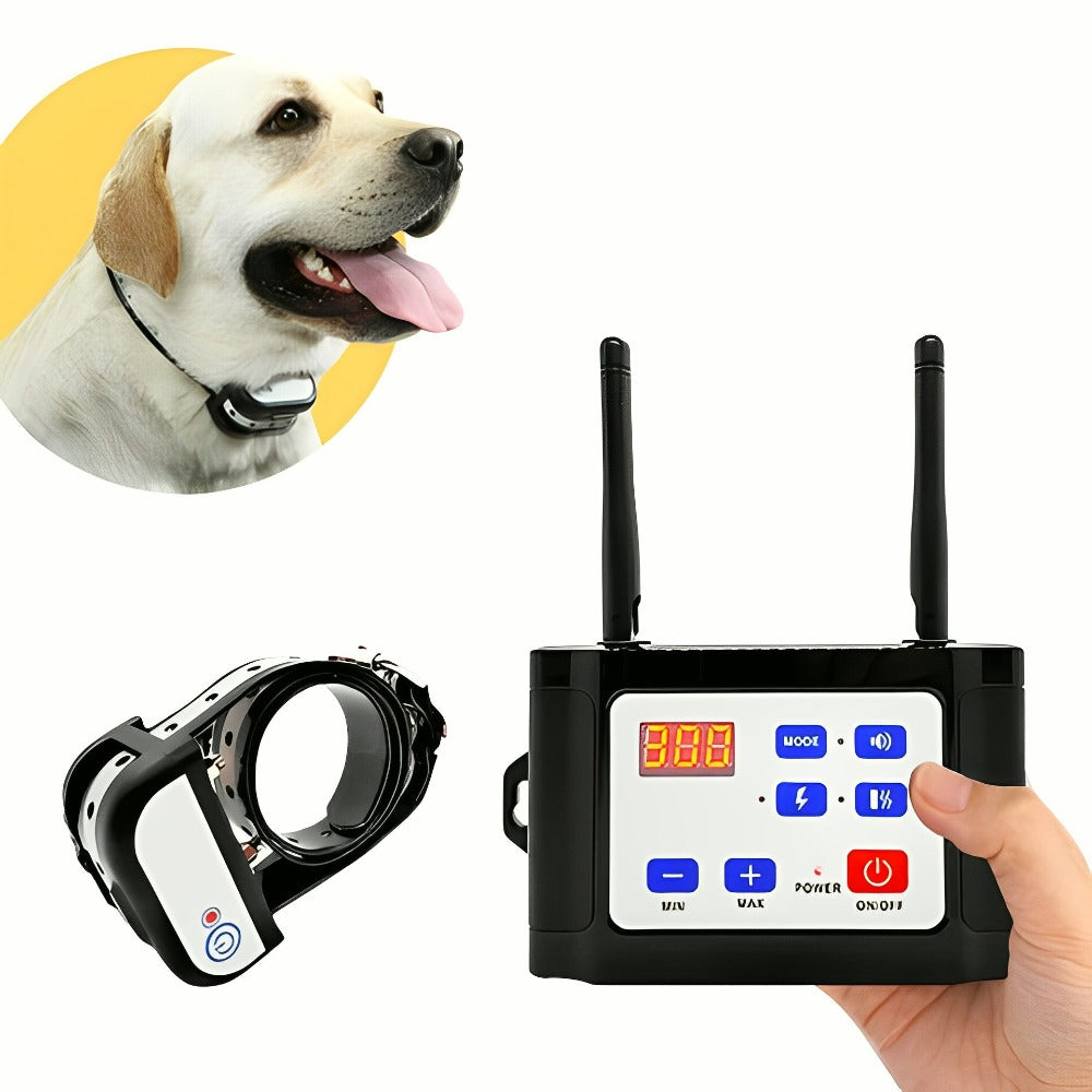 Clôture Électronique Sans Fil et Collier de Dressage pour Chien