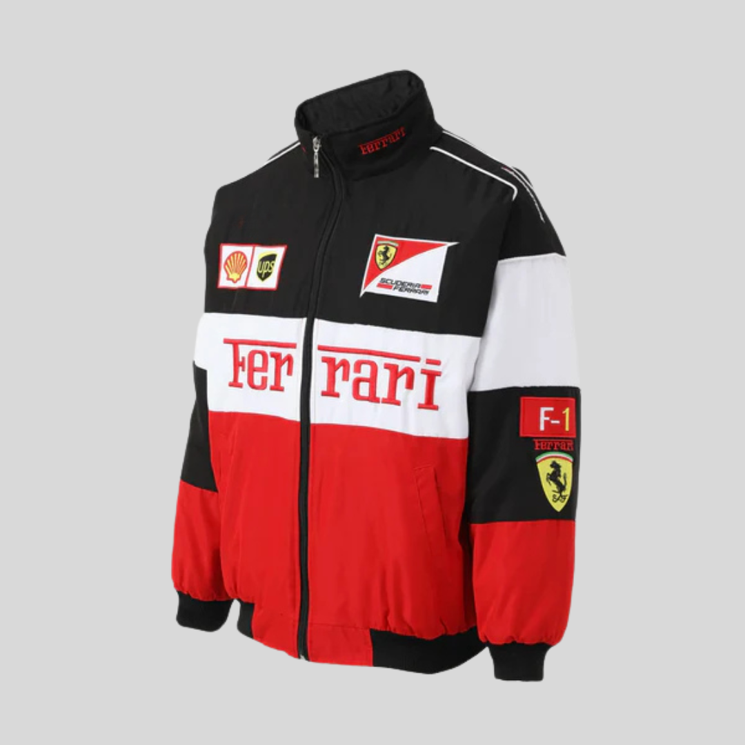 Ferrari | Veste de Course Vintage Originale Unisexe - Style Rétro