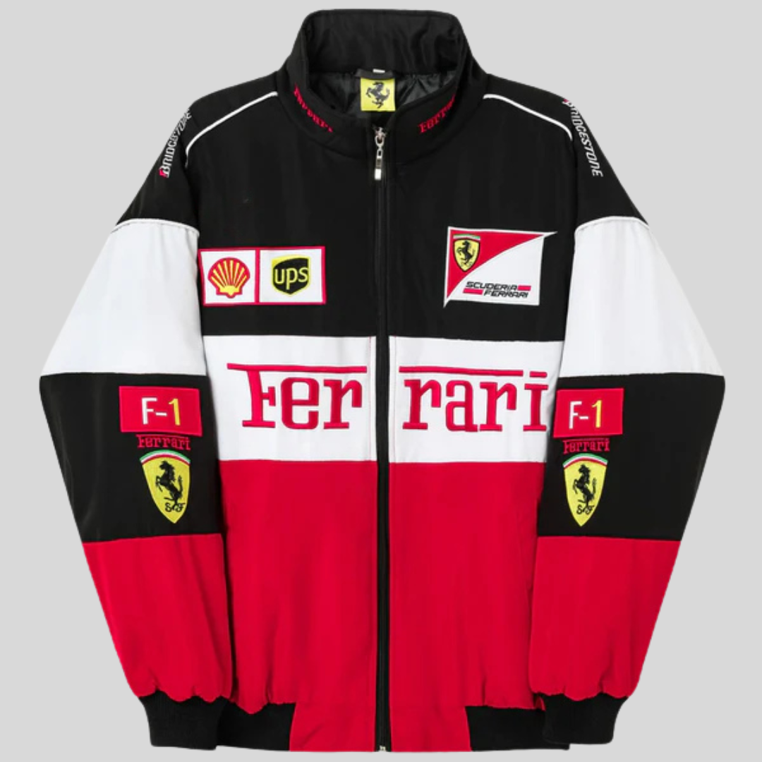 Ferrari | Veste de Course Vintage Originale Unisexe - Style Rétro