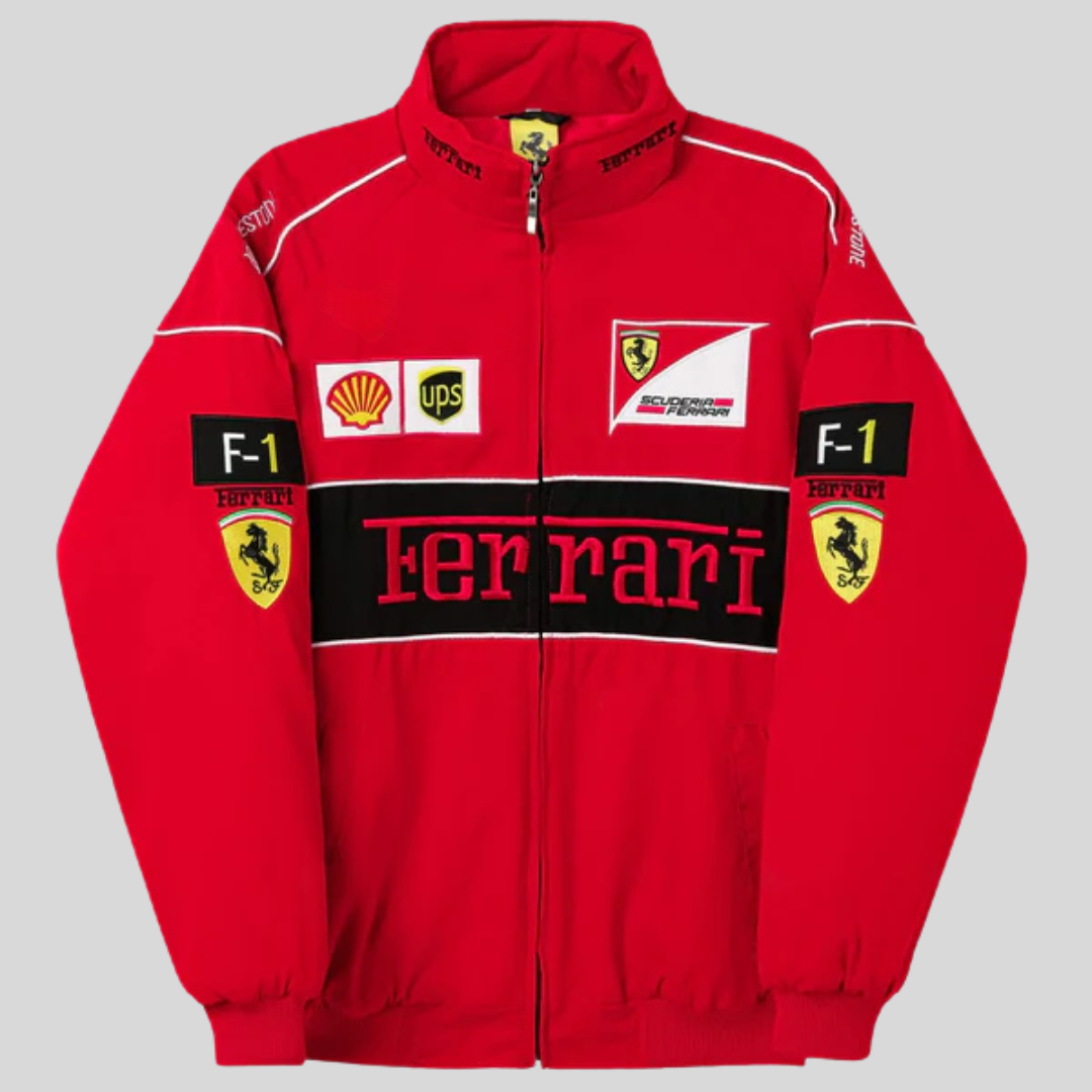 Ferrari | Veste de Course Vintage Originale Unisexe - Style Rétro