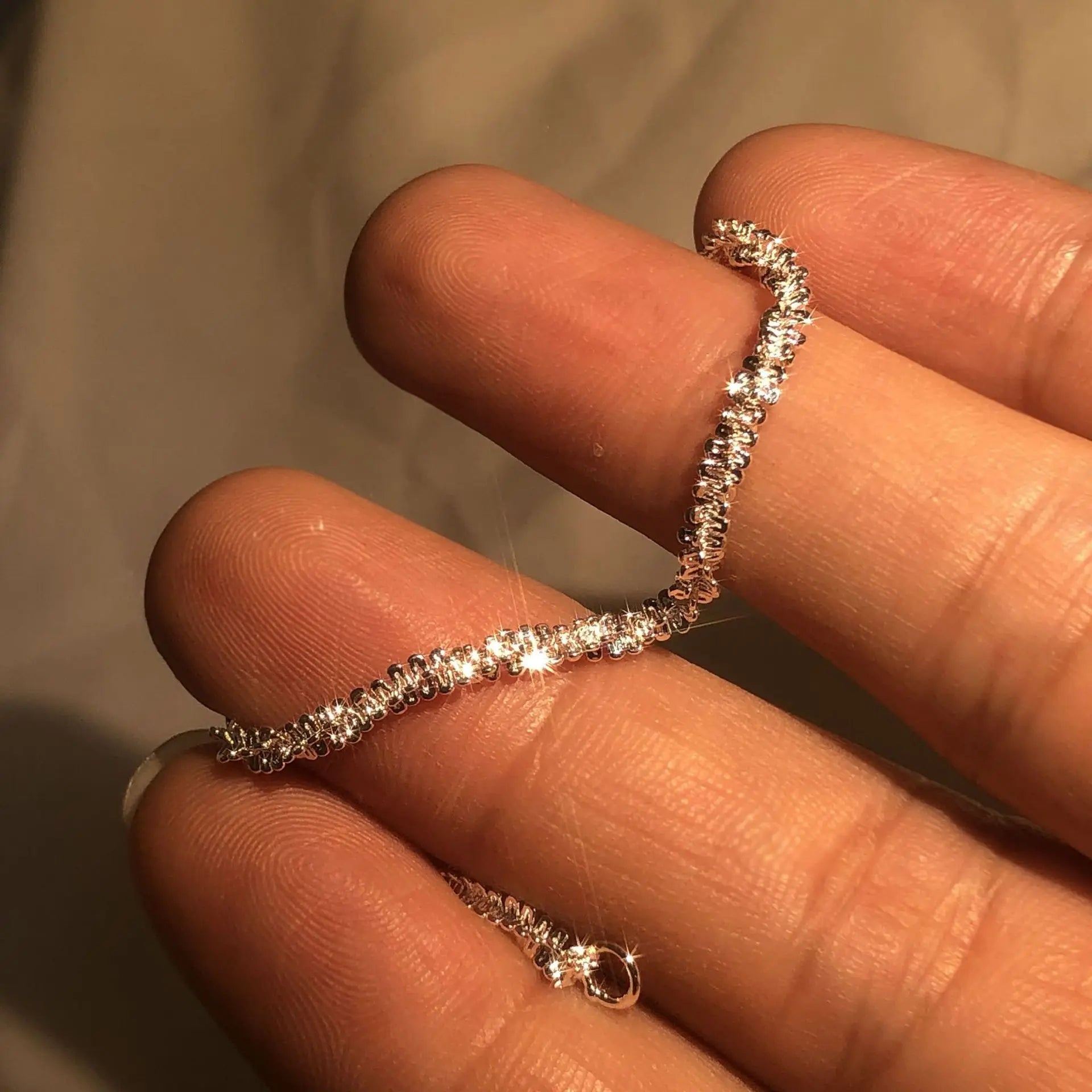 Bracelet Brillant - Élégance en Argent 925 Inspirée de l'Eau