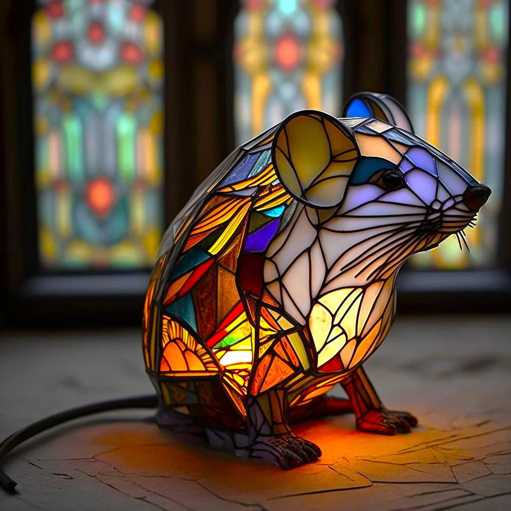 Lampe de Table Animale en Résine et Verre – Design Unique et Élégant