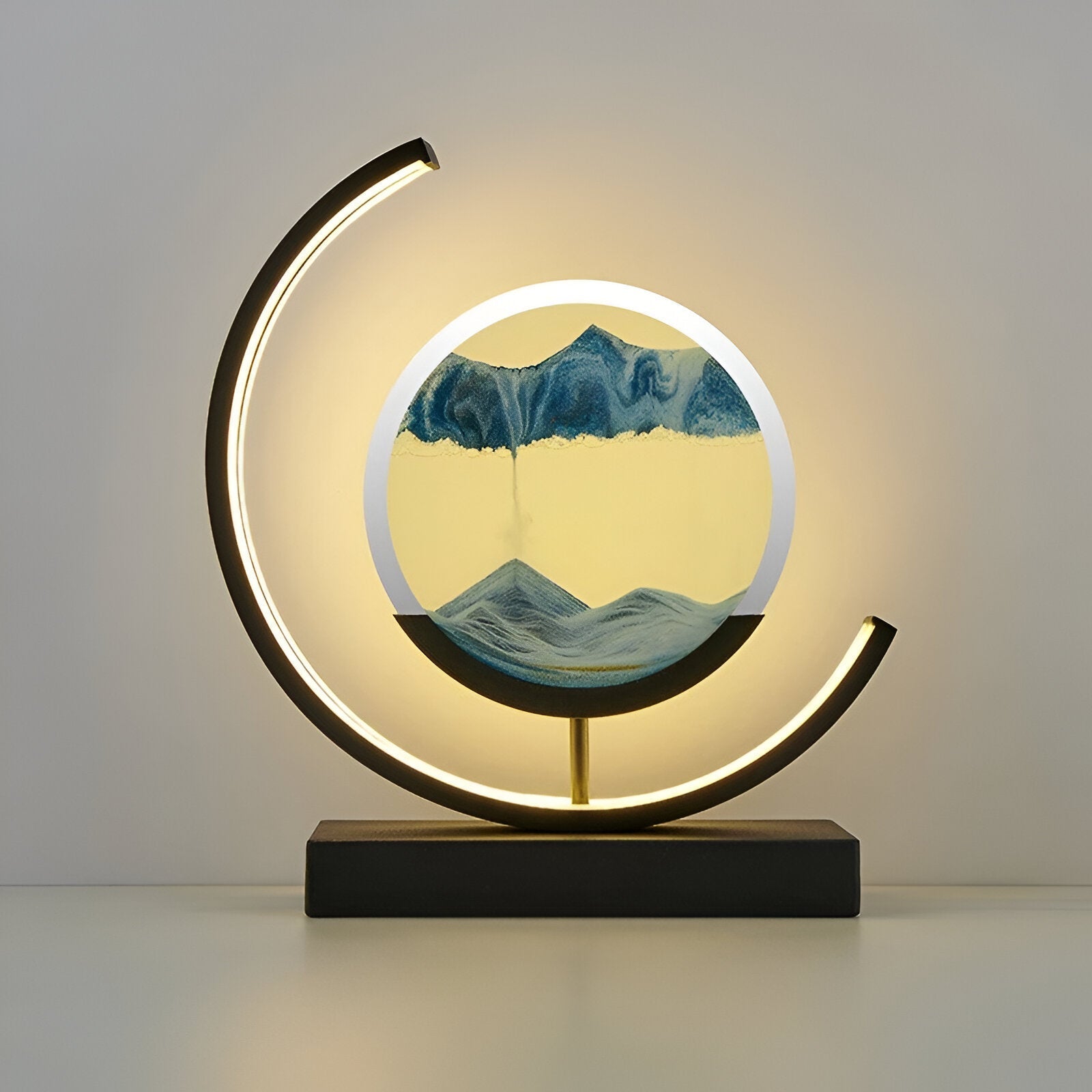 Lampe Décorative LED avec Sable Mobile – Éclairage Relaxant et Apaisant