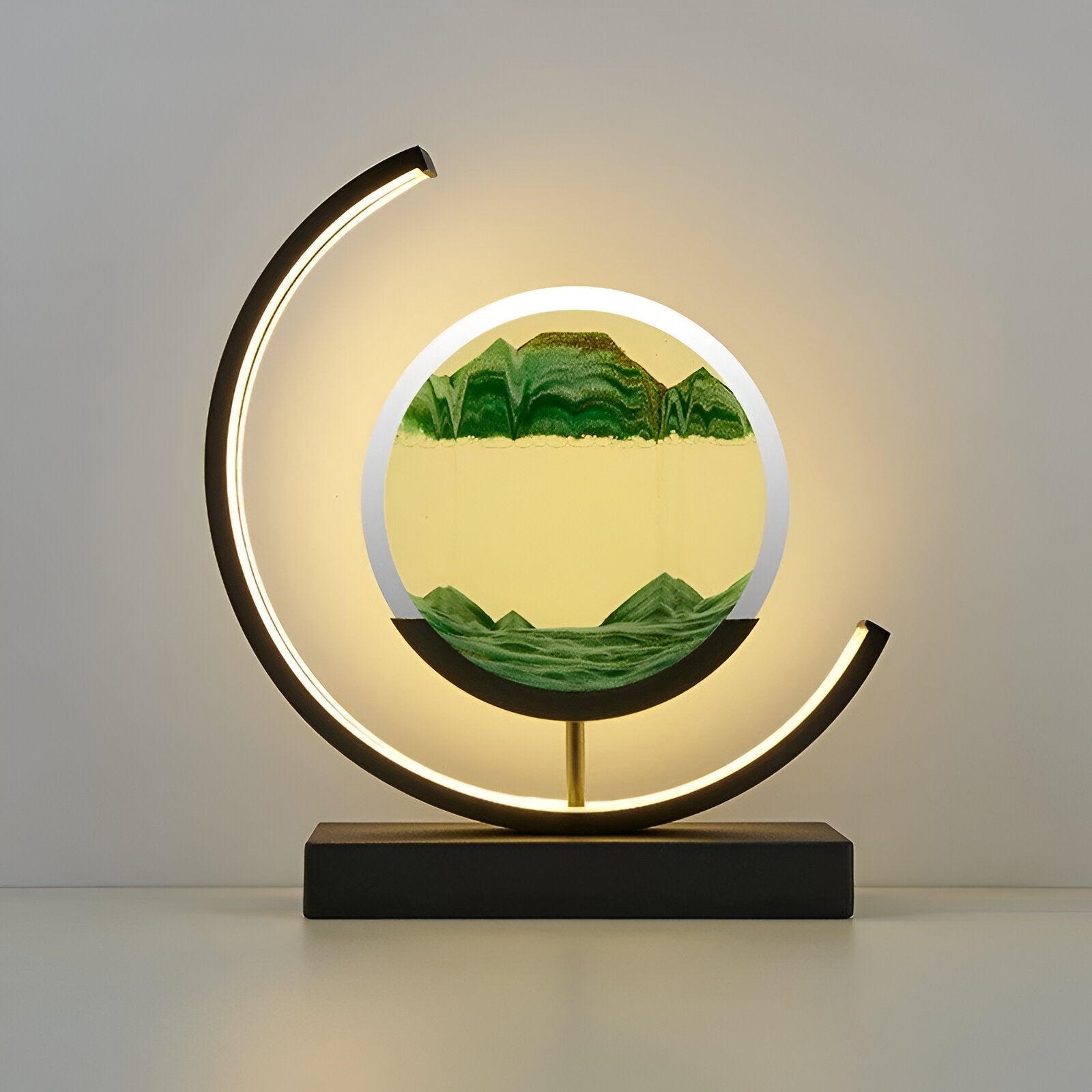 Lampe Décorative LED avec Sable Mobile – Éclairage Relaxant et Apaisant