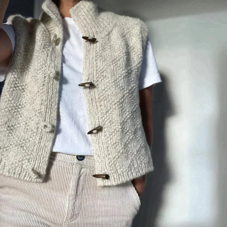 Cardigan Boutonné en Coton Élégant - Confort et Style Contemporain