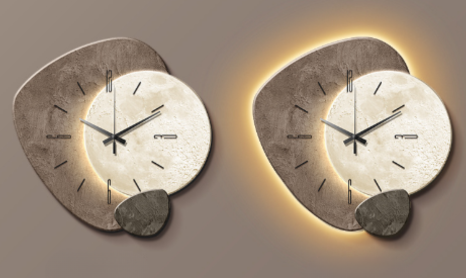 Horloge Murale Scandinave en Bois - Élégance et Silence