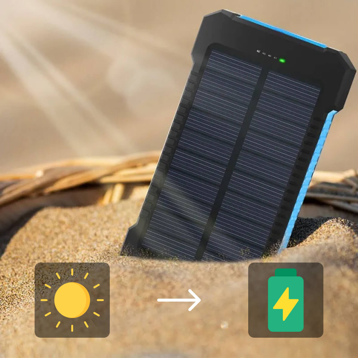 Chargeur Solaire Étanche 500000mAh – Votre Source d'Énergie Inépuisable