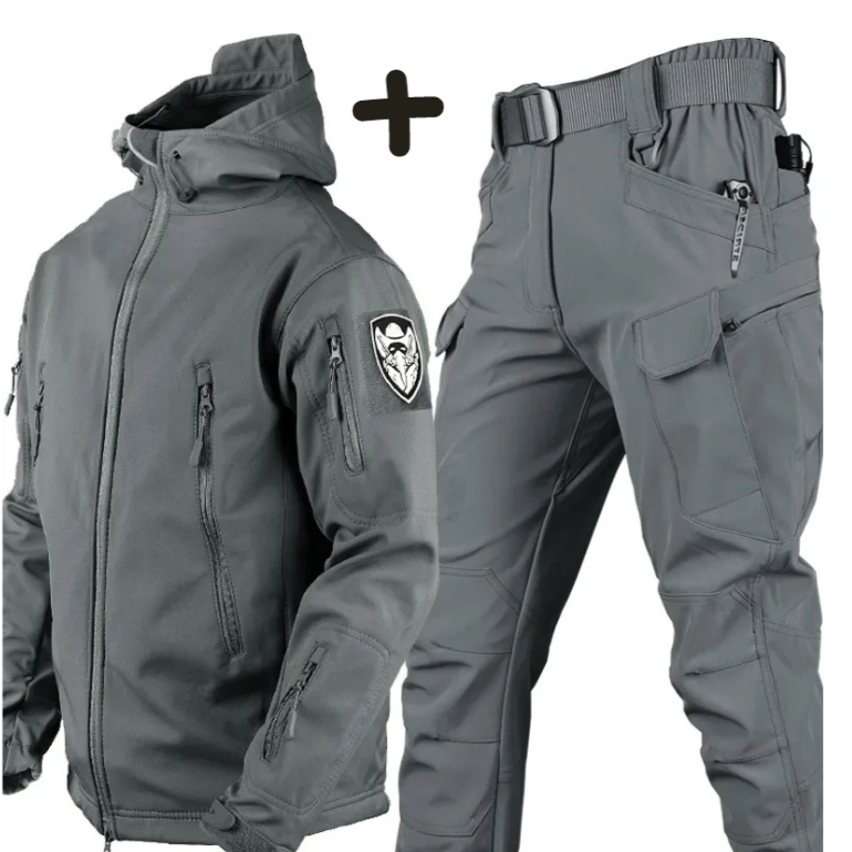 Ensemble de Ski Homme – Veste et Pantalon Chauds, Imperméables et Confortables