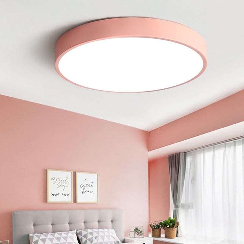 Lampe de Plafond Ultra-Plate PastelGlow – Design Minimaliste et Éclairage LED Économe en Énergie