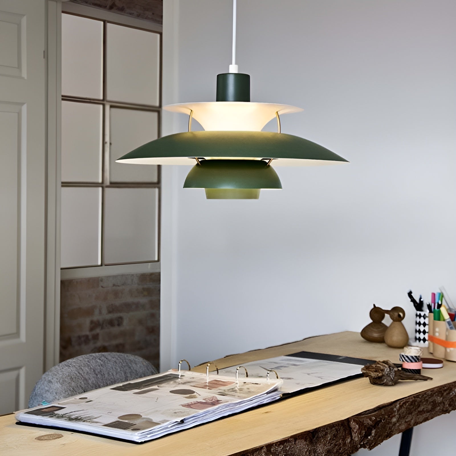 Lampe Suspendue LED VerdeGlow – Design Moderne en Vert Élégant avec Variateur de Lumière