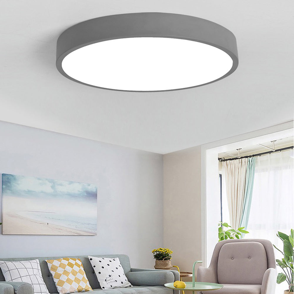 Lampe de Plafond Ultra-Plate PastelGlow – Design Minimaliste et Éclairage LED Économe en Énergie