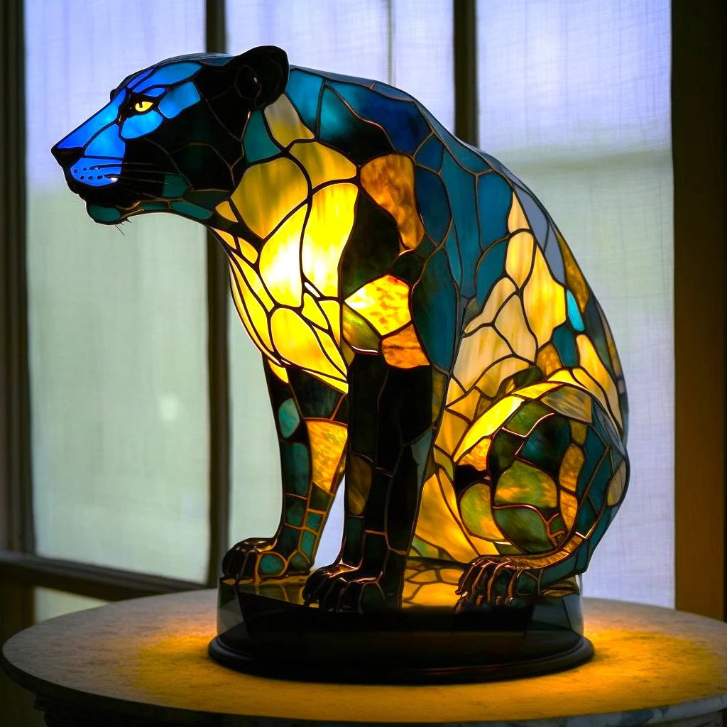 Lampe Animalière en Verre Coloré – Design Unique et Éclairage Vivant pour Votre Intérieur