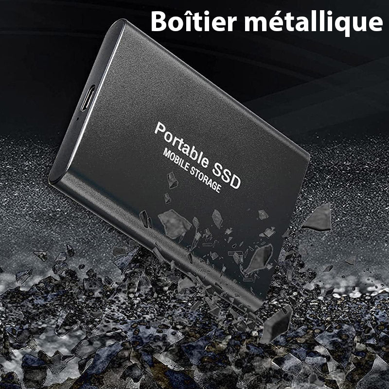 Disque Dur Externe SSD Ultra-Rapide - Stockage Compact et Haute Capacité