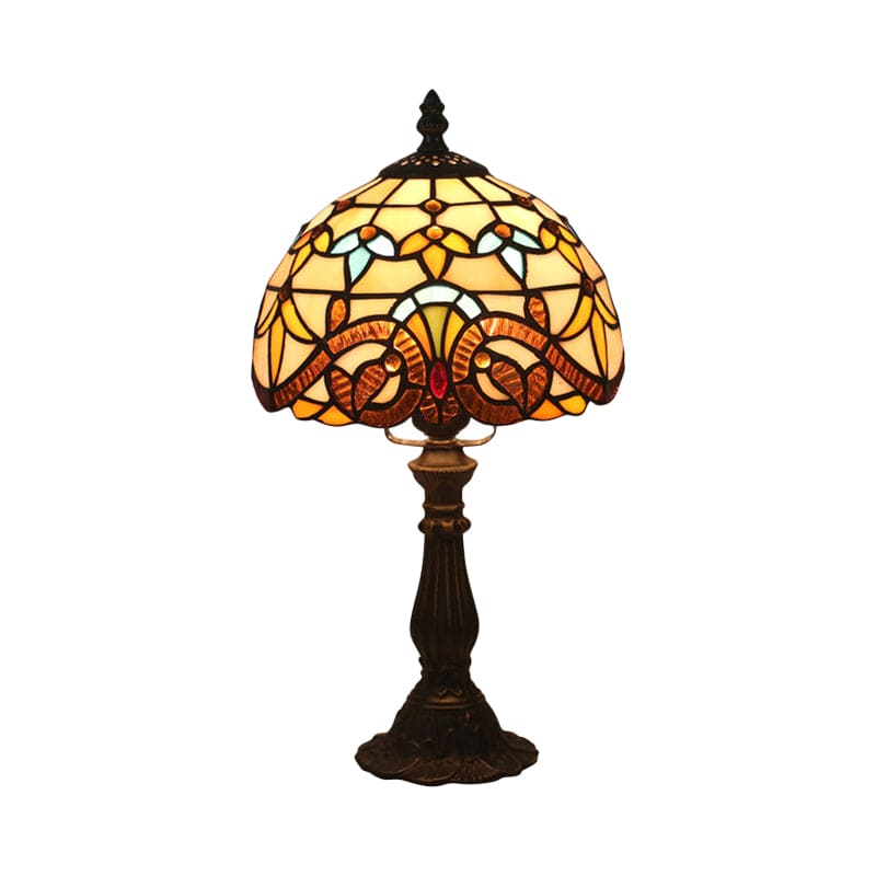 ArtisanGlow - Lampe en Verre Coloré Style Tiffany pour Élégance Classique