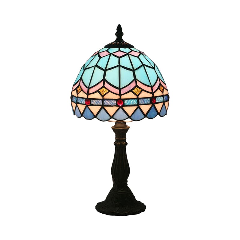 ArtisanGlow - Lampe en Verre Coloré Style Tiffany pour Élégance Classique