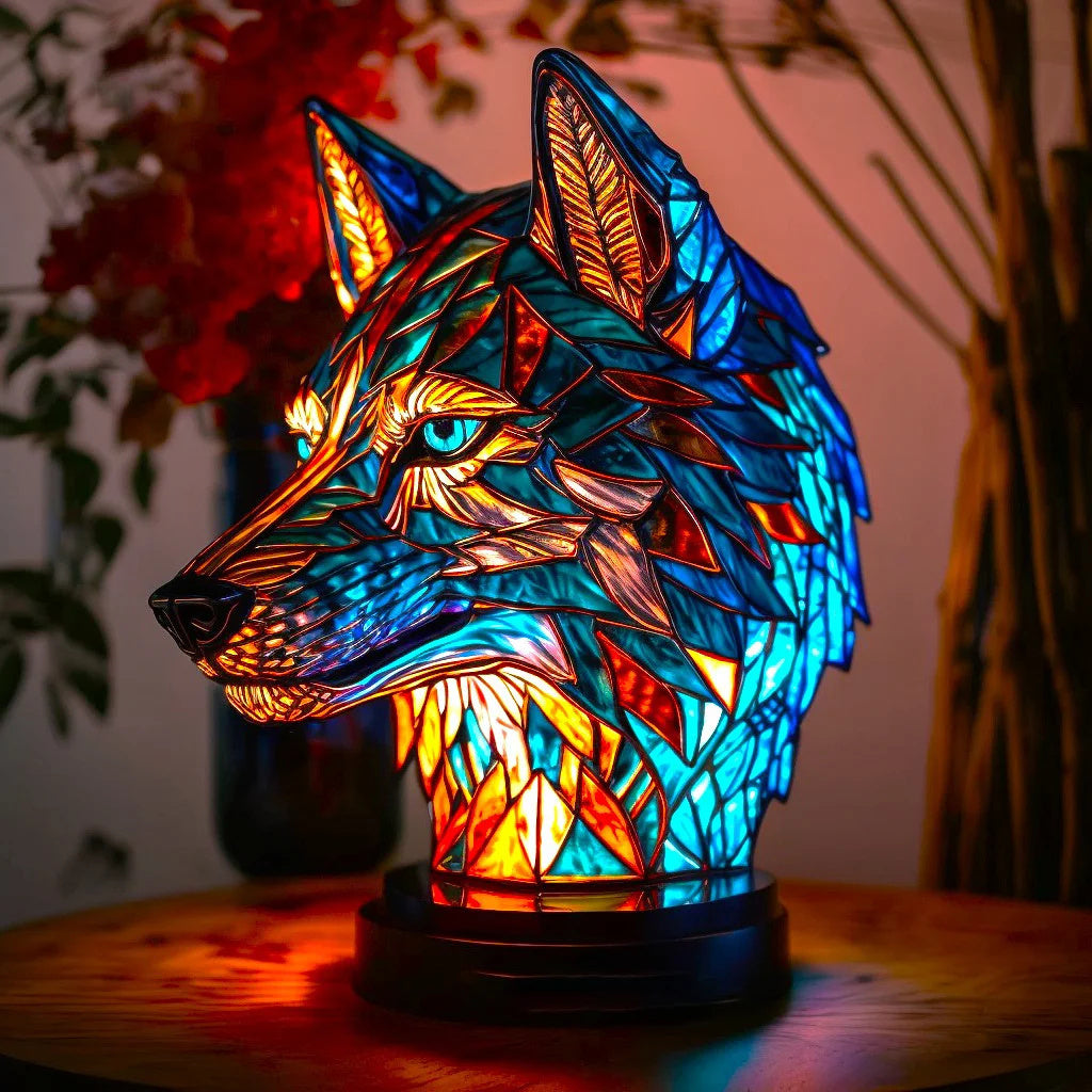 Lampe Animalière en Verre Coloré – Design Unique et Éclairage Vivant pour Votre Intérieur