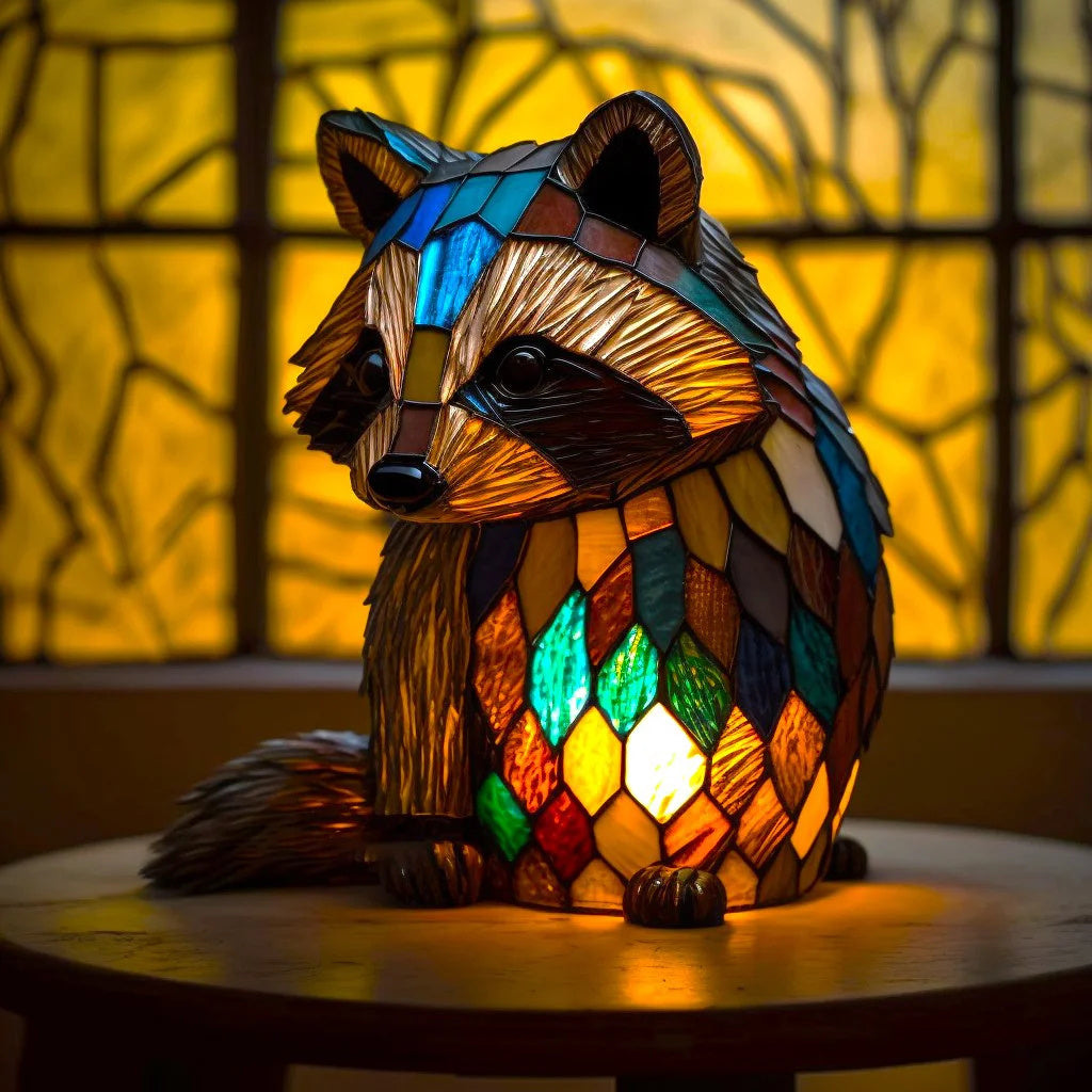 Lampe Animalière en Verre Coloré – Design Unique et Éclairage Vivant pour Votre Intérieur