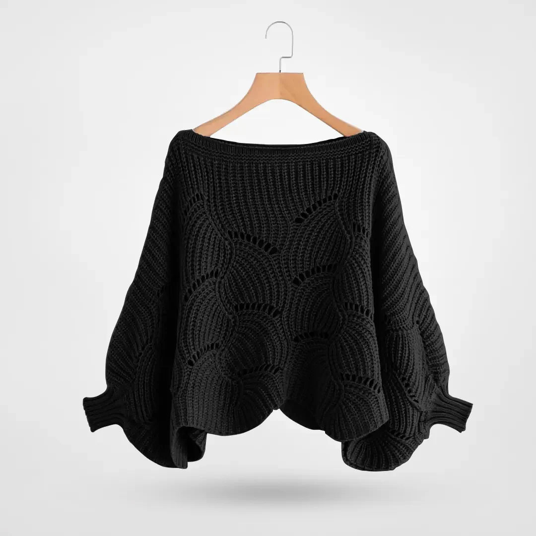 Châle Tricoté Batwing – Élégance et Chaleur pour les Jours d’Hiver