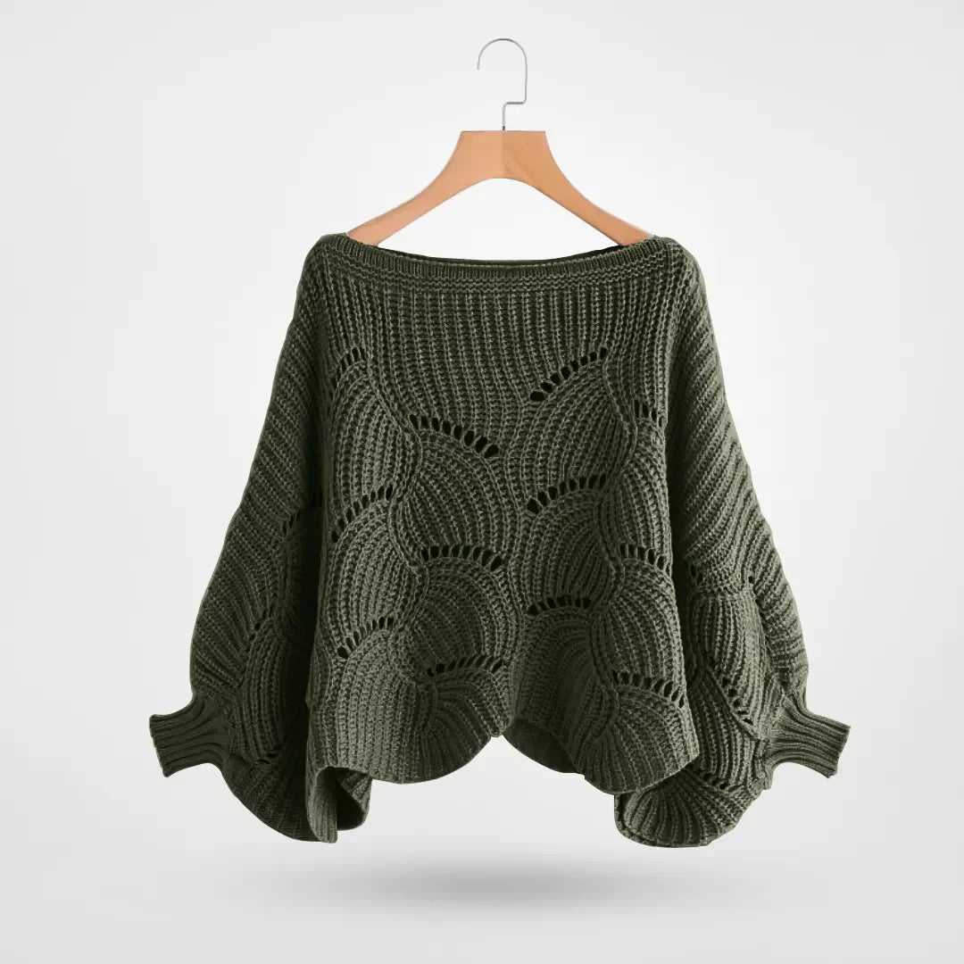 Châle Tricoté Batwing – Élégance et Chaleur pour les Jours d’Hiver