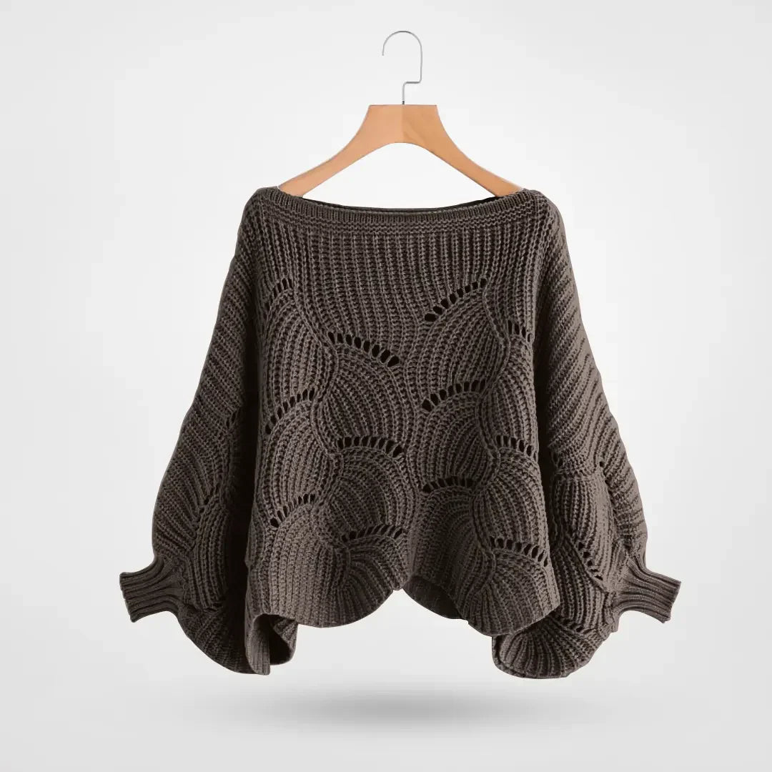 Châle Tricoté Batwing – Élégance et Chaleur pour les Jours d’Hiver