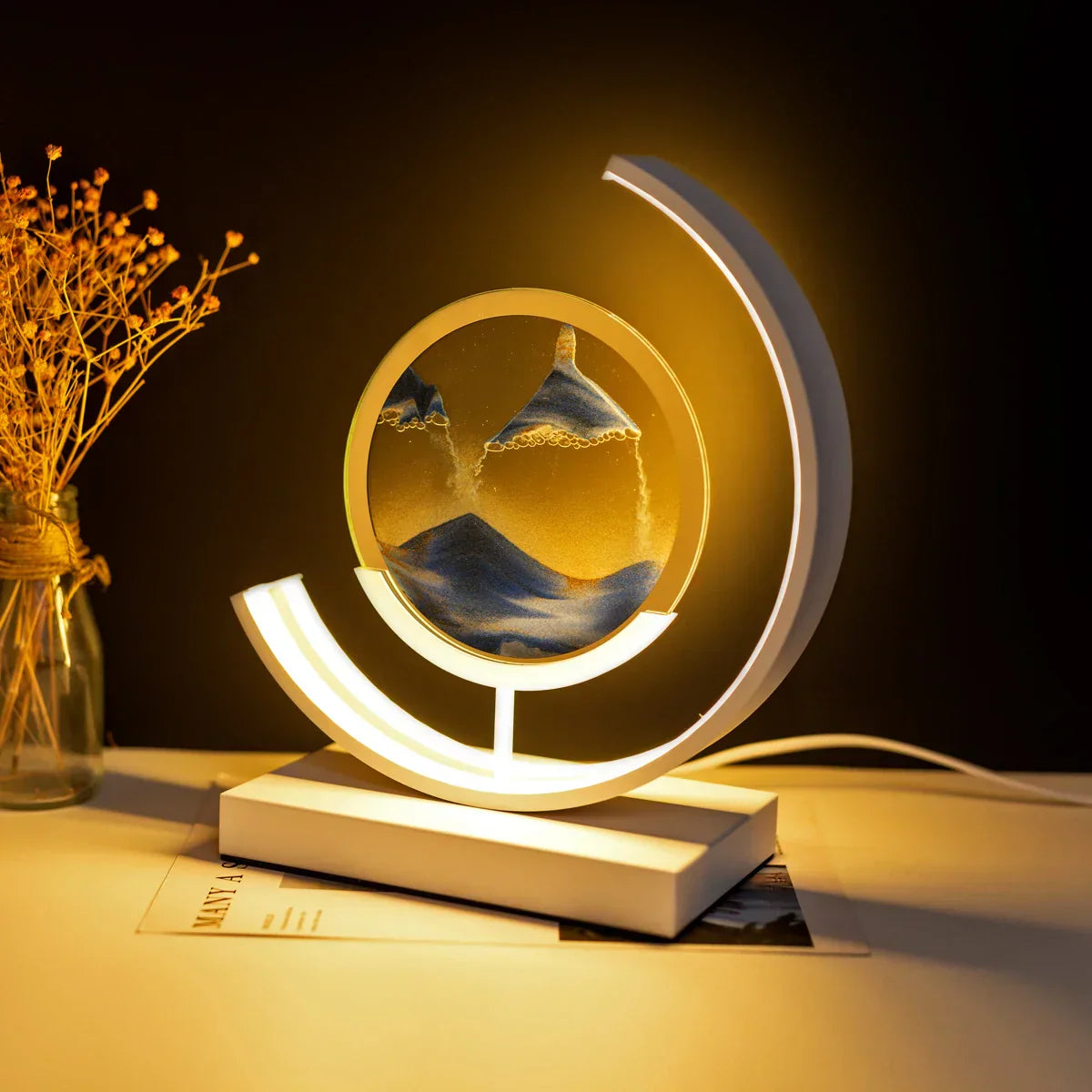 Lampe Sablier LuminSand – Élégance et Ambiance Unique