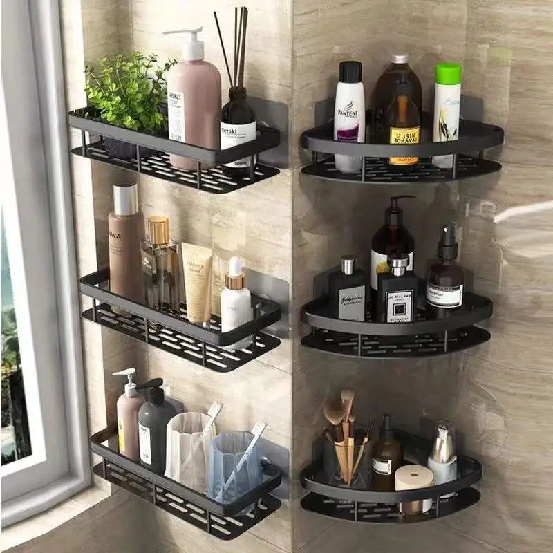 Étagère de Douche AquaShelf – Solution de Rangement Sans Perçage pour Salle de Bain Moderne