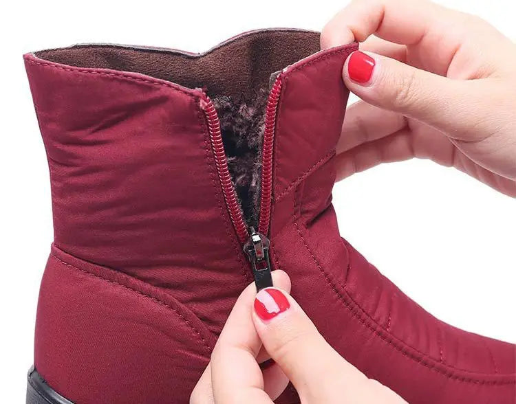 Bottes d’Hiver Imperméables pour Femme – Chaleur, Confort et Semelle Antidérapante