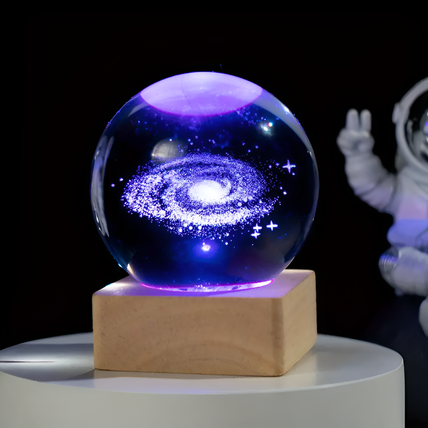 Boule en Verre GalaxyGlow – Projette une Galaxie Lumineuse et Élégante dans Votre Intérieur