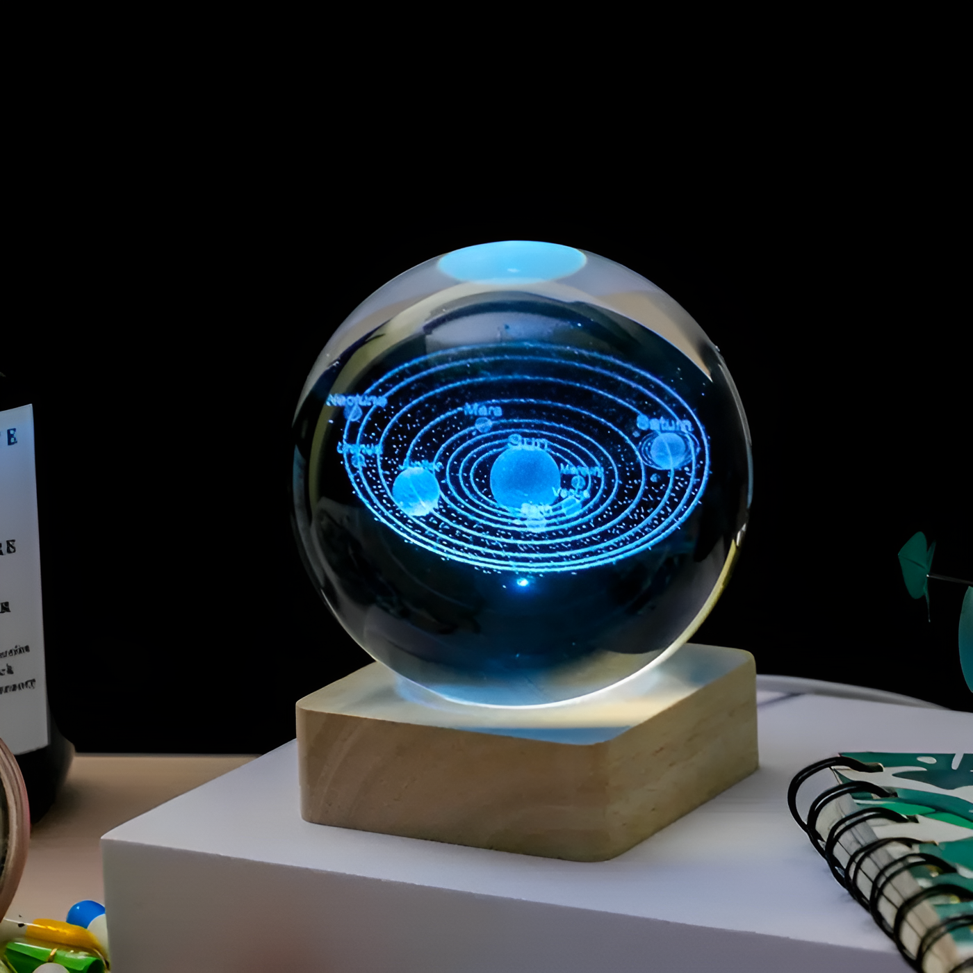 Boule en Verre GalaxyGlow – Projette une Galaxie Lumineuse et Élégante dans Votre Intérieur