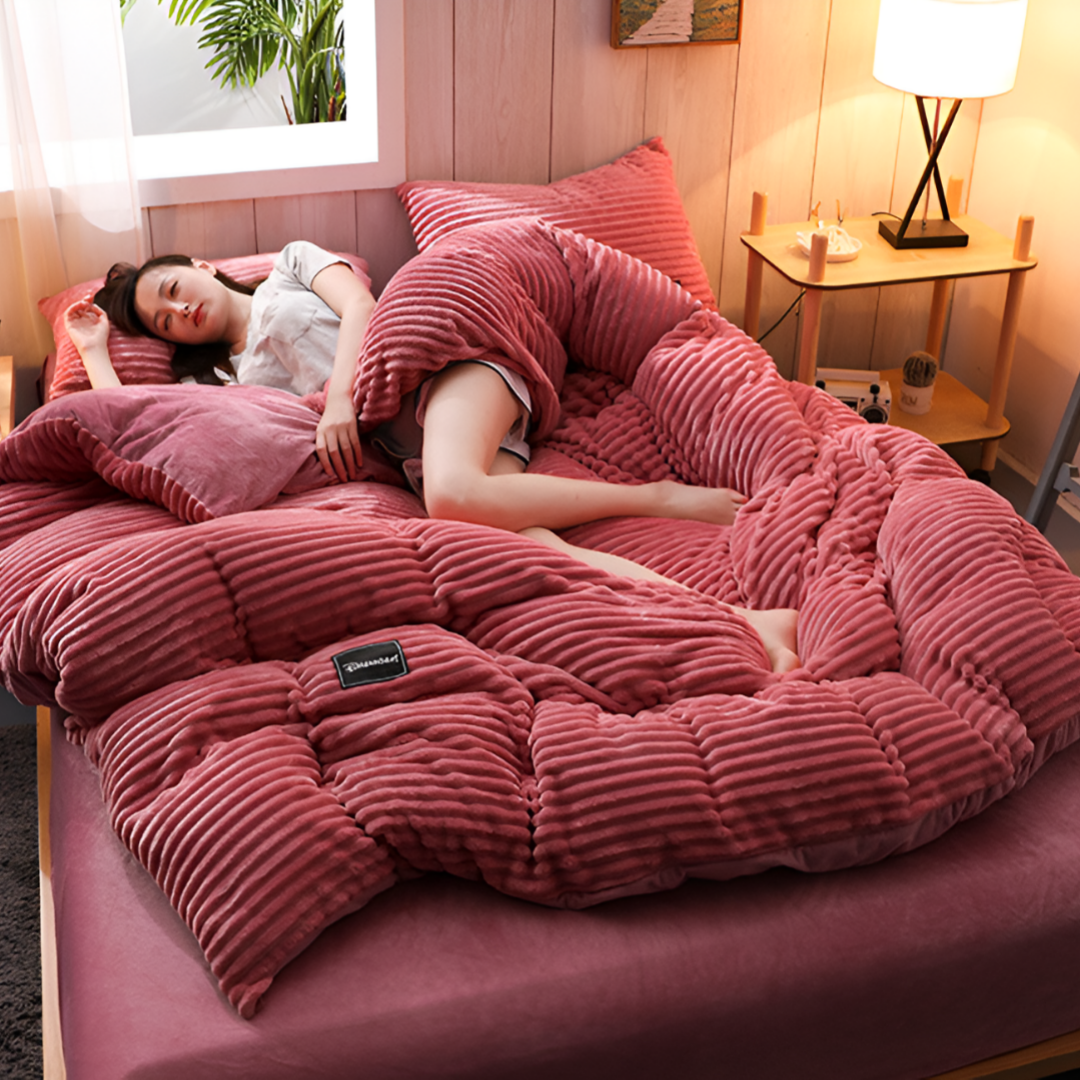 CozyDream - Parure de Lit en Flanelle Douce