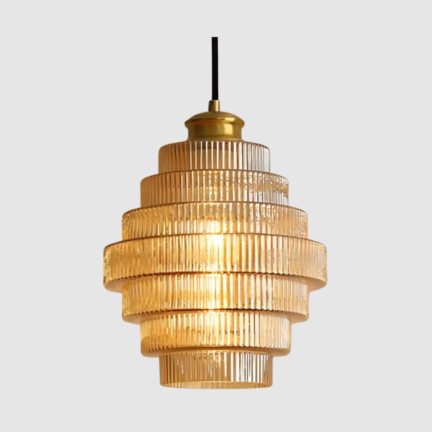 Lustre Aura de Verre – Suspension Lumineuse Élégante et Raffinée