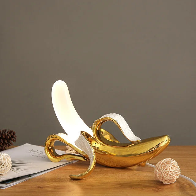 BananaShine - Lampe de Table Chic en Forme de Banane