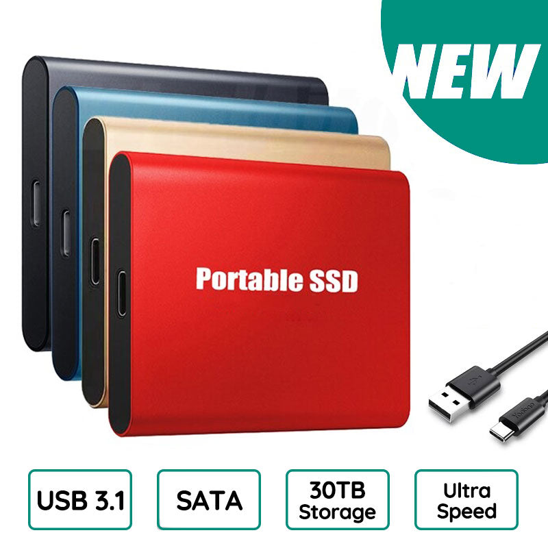 SSD Portable Ultra-Rapide – Stockage Externe Fiable et Compact avec USB 3.1