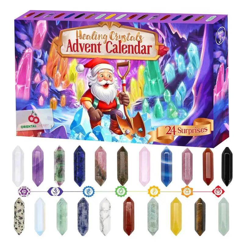 Calendrier de l’Avent Crystals 2024 - 24 Trésors de Cristaux pour un Noël Magique