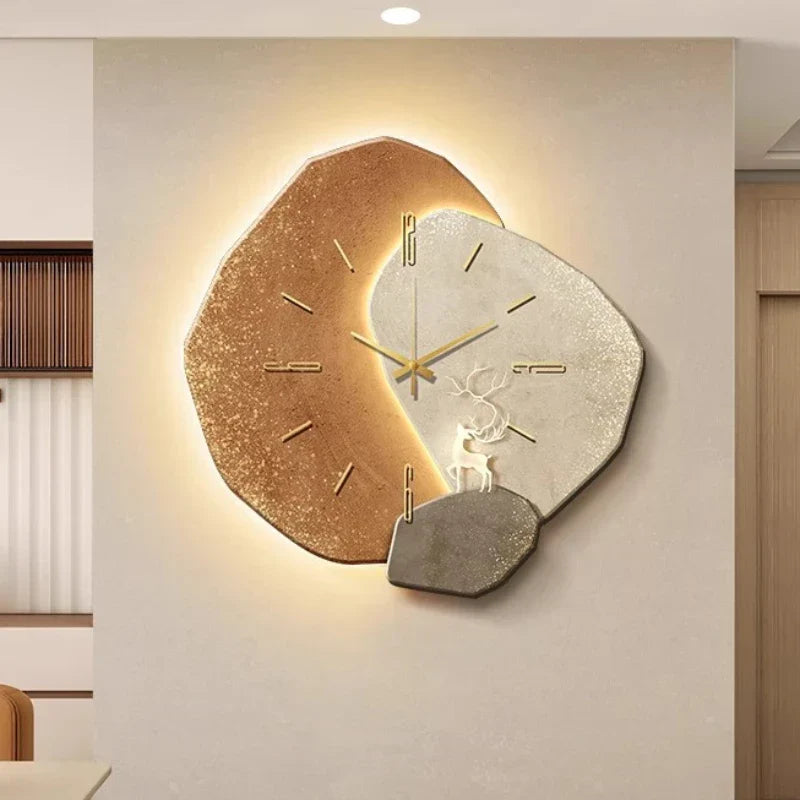 Horloge Murale Scandinave en Bois - Élégance et Silence