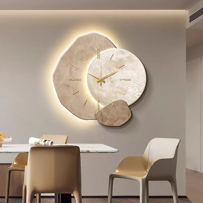 Horloge Murale Scandinave en Bois - Élégance et Silence