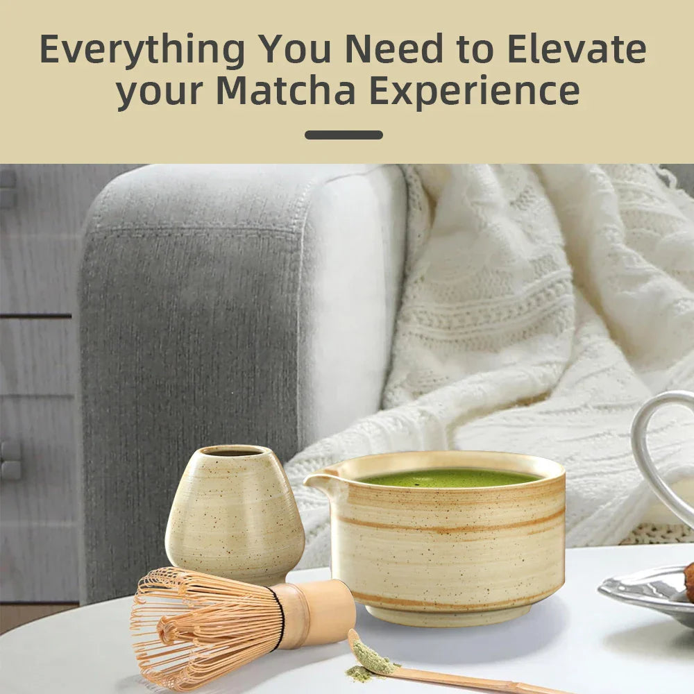 Ensemble Matcha EcoZen – Témoignage d'Artisanat Japonais pour une Expérience de Thé Authentique