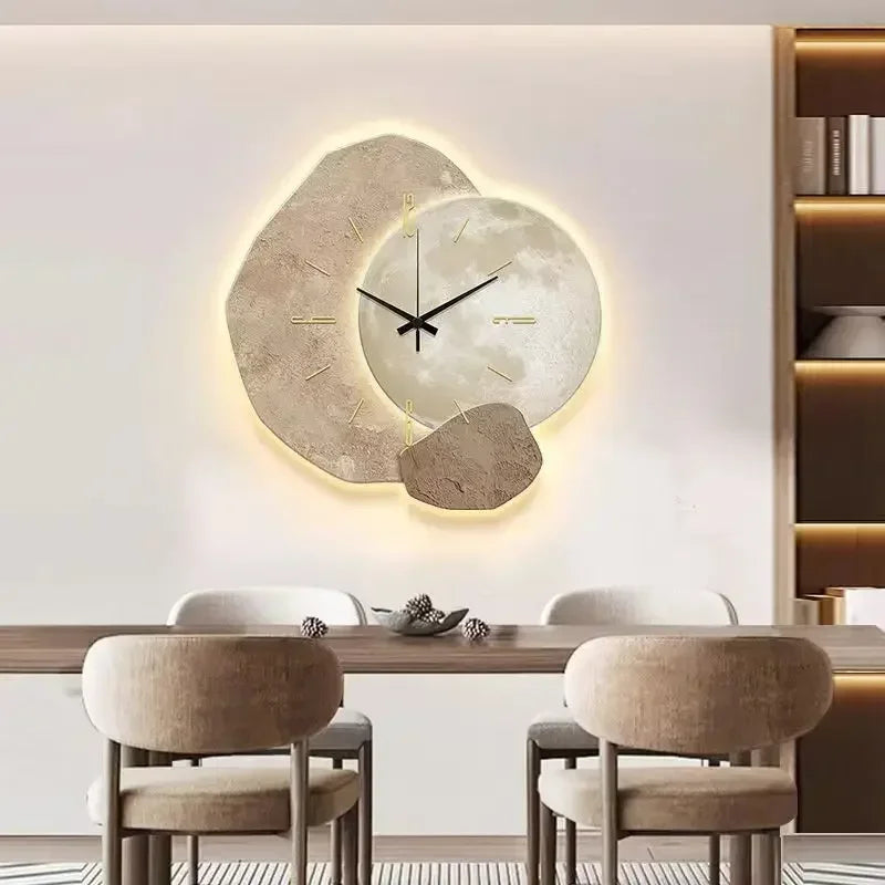 Horloge Murale en Bois Naturel – Design Moderne et Mécanisme Silencieux