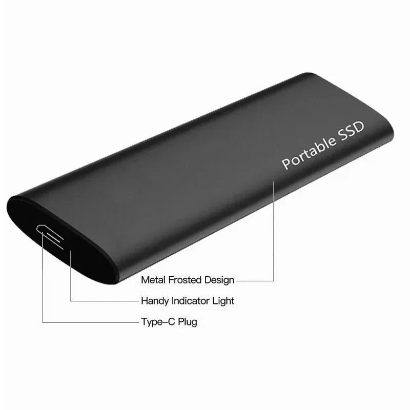 Disque Dur Externe Portable USB 3.1 Type-C - Design Élégant et Haute Performance