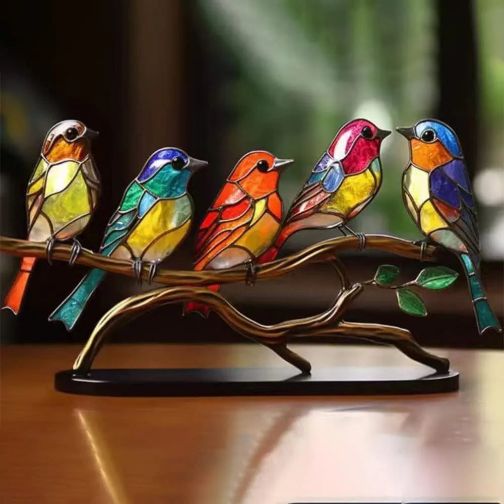 ChicAviary | Décorations de Bureau Oiseaux Colorés sur Branche