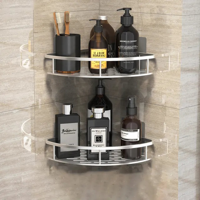 Étagère de Douche AquaShelf – Solution de Rangement Sans Perçage pour Salle de Bain Moderne