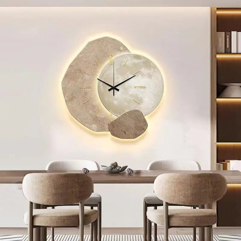 Horloge Murale Scandinave en Bois - Élégance et Silence