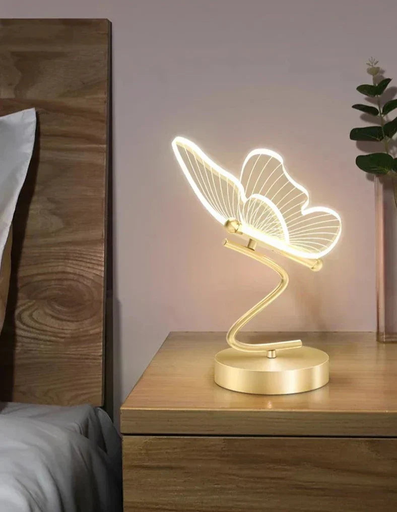 Lampe de Table Moderne et Luxe en Forme de Papillon