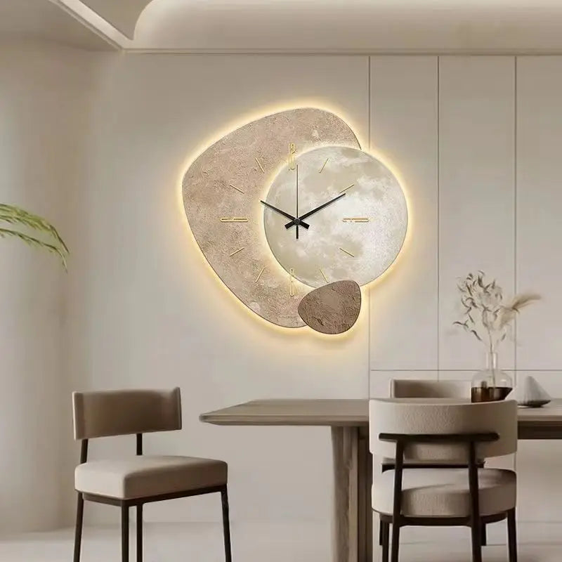 Horloge Murale Scandinave en Bois - Élégance et Silence