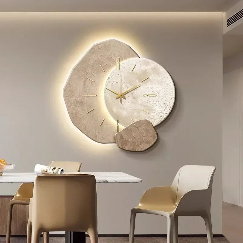 Horloge Murale en Bois Naturel – Design Moderne et Mécanisme Silencieux