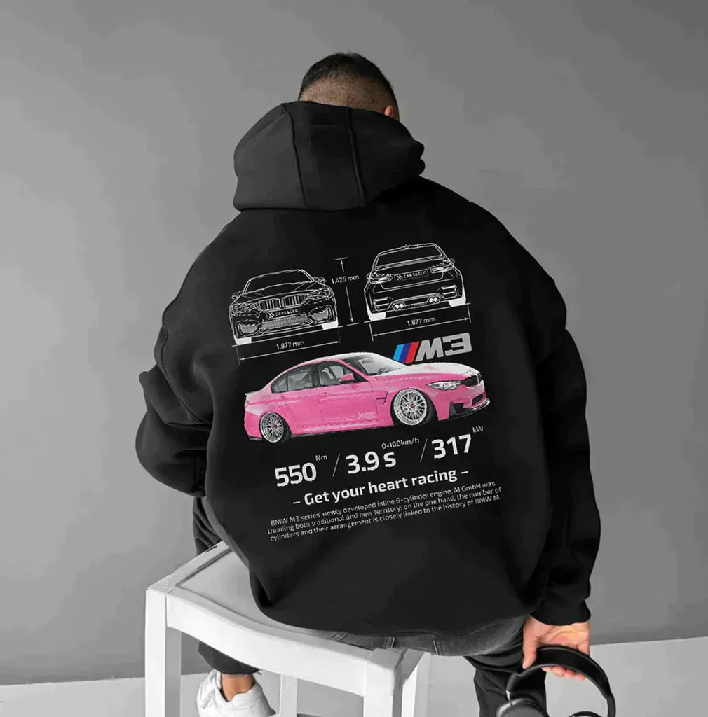 Hoodie Oversize Racing Sportif - Confort et Style Décontracté