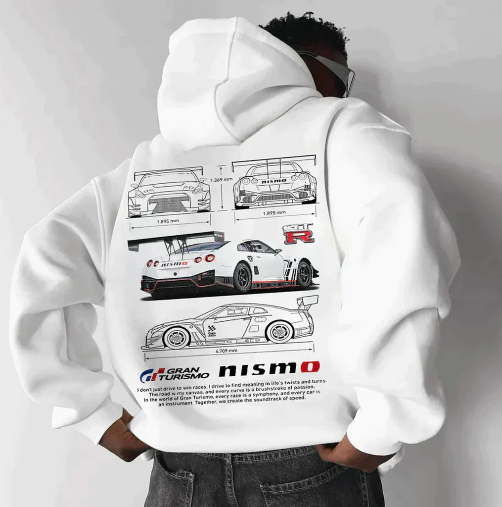 Hoodie Oversize Racing Sportif - Confort et Style Décontracté