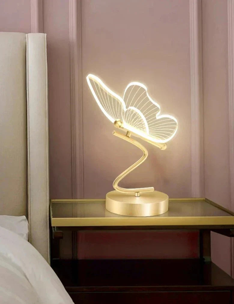 Lampe de Table Moderne et Luxe en Forme de Papillon